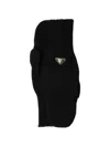 Prada Wool Mittens In Black