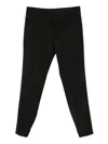Prada Straight Leg Wool Trousers Clothing In Black