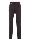 Prada Trousers With Belt Loops And Pleated Front In Animal Print