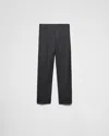 Prada Hose Aus Wolle In Anthrazitgrau