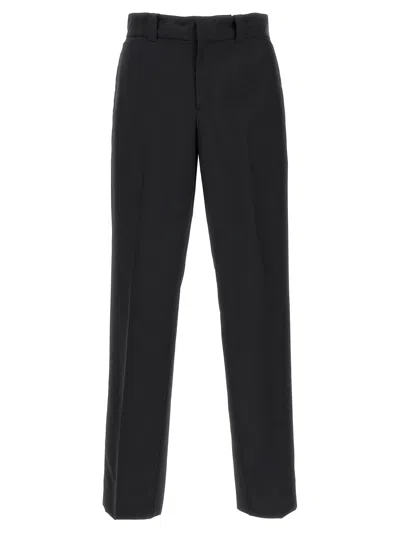 Prada Virgin Wool Trousers In Black