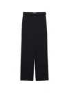 Prada Light Wool Pants In Black