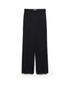 Prada Light Wool Pants In Black