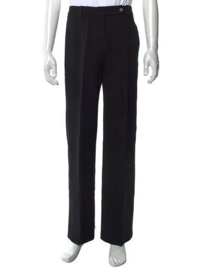 Pre-owned Prada Wool Pants In Black