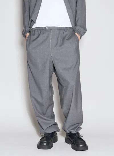 Prada Wool Pants In Grey
