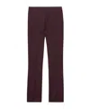 Prada Wool Pants In Burgundy