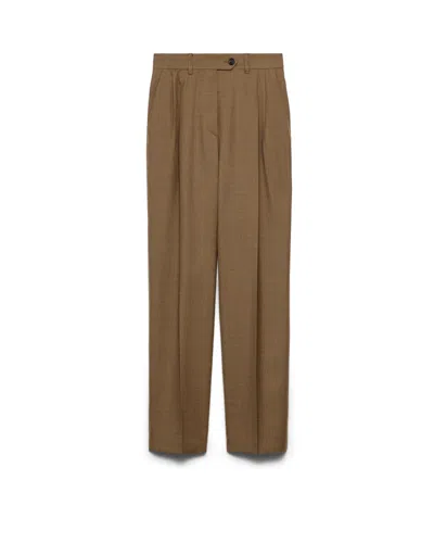 Prada Wool Pants In Tobacco