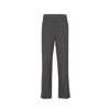 Prada Wool Pants Women In Gray