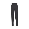 Prada High-waisted Tapered Trousers In Blue