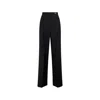 Prada Mohair And Wool Wide-leg Pants In Black