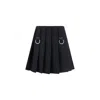 Prada Wool Pleated Miniskirt