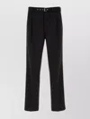 Prada Wool Tailored Pants In Black