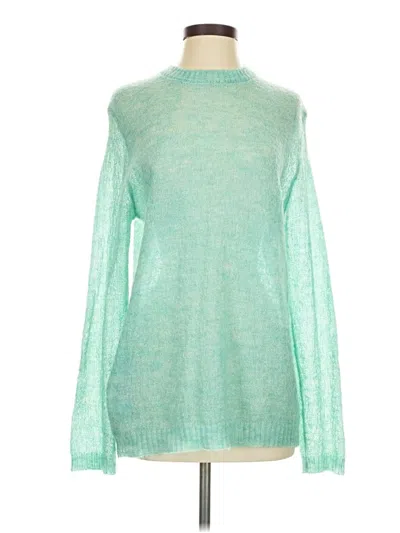 Pre-owned Prada Wool Pullover Sweater In Blue