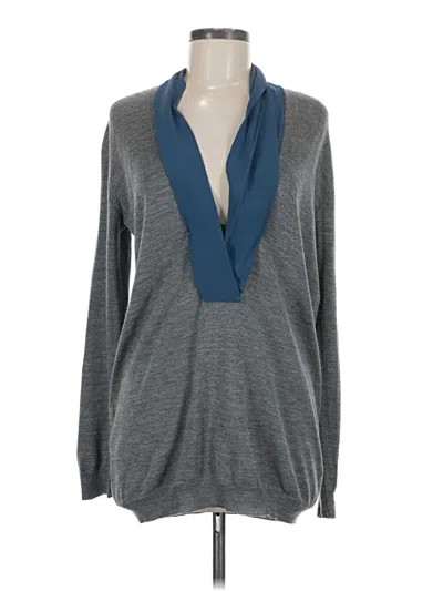 Pre-owned Prada Wool Pullover Sweater In Gray