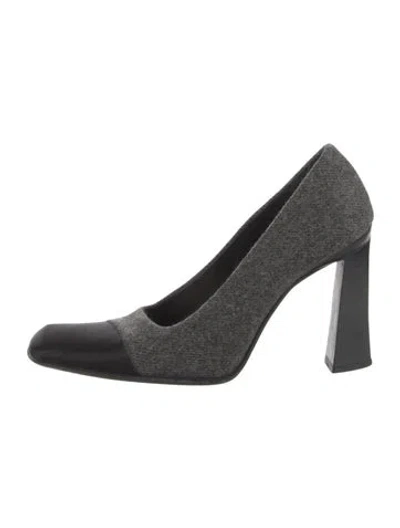 Pre-owned Prada Wool Pumps In Gray