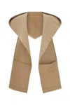 Prada Wool Scarf In Beige