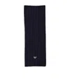 Prada Wool Scarf In Black