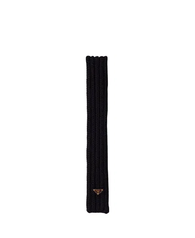 Prada Wool Scarf In Yellow