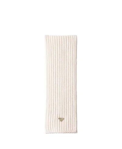 Prada Wool Scarf In Yellow