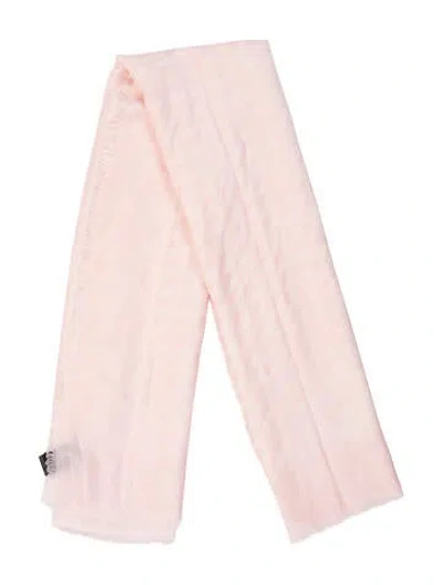Pre-owned Prada Wool Scarf In Pink