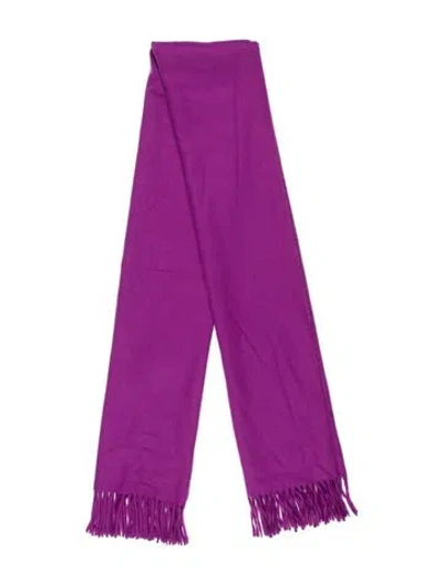 Pre-owned Prada Wool Scarf In Purple