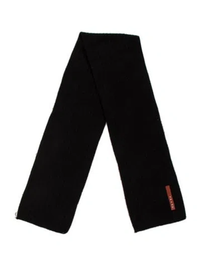 Pre-owned Prada Wool Shawl In Black