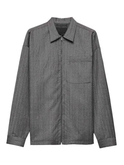 PRADA PRADA WOOL SHIRT JACKET