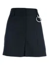 Prada Wool Shorts In Blue