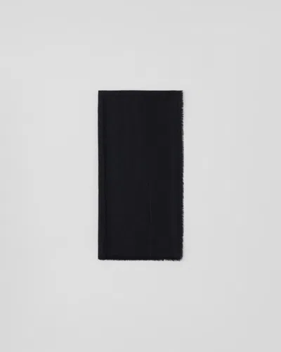 PRADA JACQUARD-SCHAL AUS WOLLE, SEIDE, KASCHMIR UND LUREX