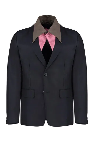 Prada Wool Single-breasted Jacket