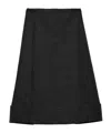 Prada Midirock Im Vintage-look Mit Schnellstich In Gray