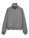 Prada Wool Bomber Jacket - Men's - Wool In Gray