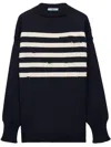 Prada Oversized Wool Sweater In Blue