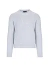Prada Men's Virgin Wool Sweater In Light Blue