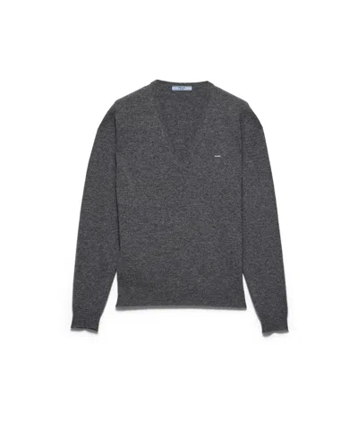 Prada Wool Sweater In Schiefergrau