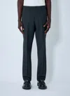 Prada Wool Tailored Pants In Black
