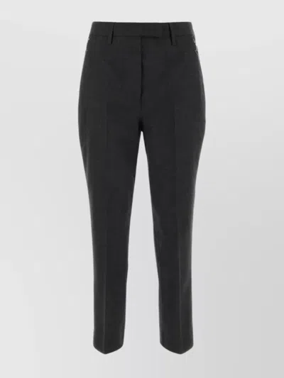 PRADA WOOL TAILORED TROUSERS