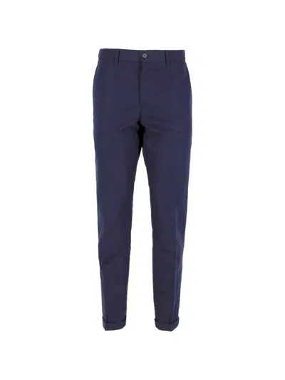 Pre-owned Prada Wool Trousers In Blue