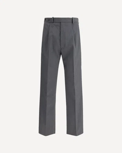 Prada Wool Trousers In Gray