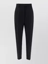 PRADA WOOL TROUSERS WITH BELT LOOPS AND PLEATS