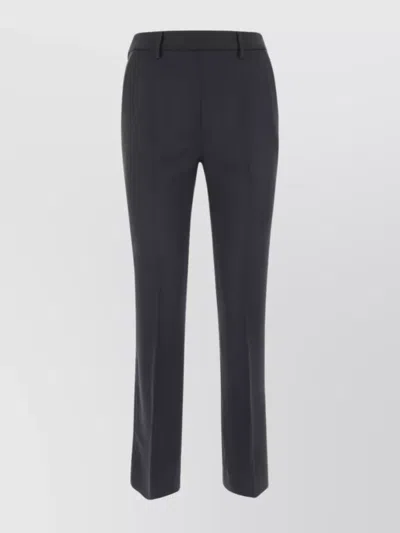PRADA WOOL TROUSERS WITH CROPPED LENGTH AND FRONT CREASE