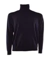 Prada Wool Turtleneck Sweater In Blue