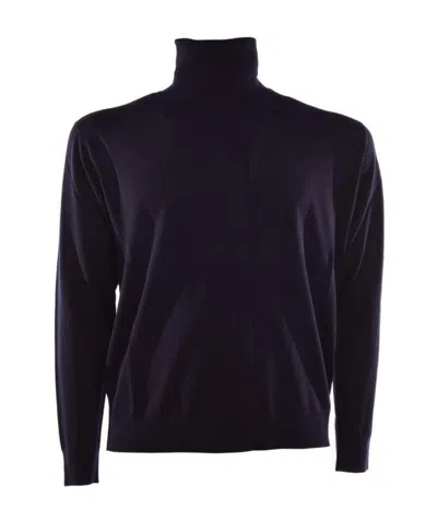 Prada Wool Turtleneck Sweater In Blue