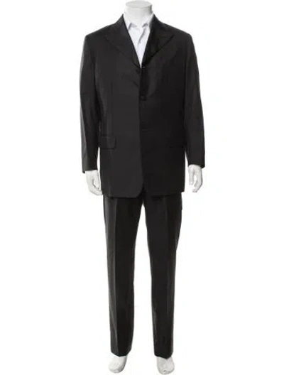 Pre-owned Prada Wool Two-piece Suit In Black