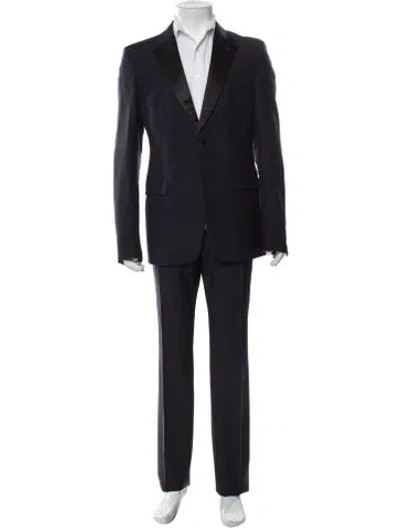 Pre-owned Prada Wool Two-piece Suit W/ Tags In Blue