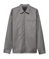 Prada Gray Overshirt With Zip In Gray