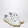 Prada Worn Effect Sneaker For Men In White