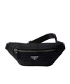 Prada Crochet Belt Bag In Black
