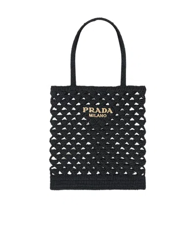 PRADA CROCHET TOTE BAG