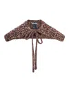 Prada Woven Knit Shawl In An English Wool And Cashmere Blend In Brown
